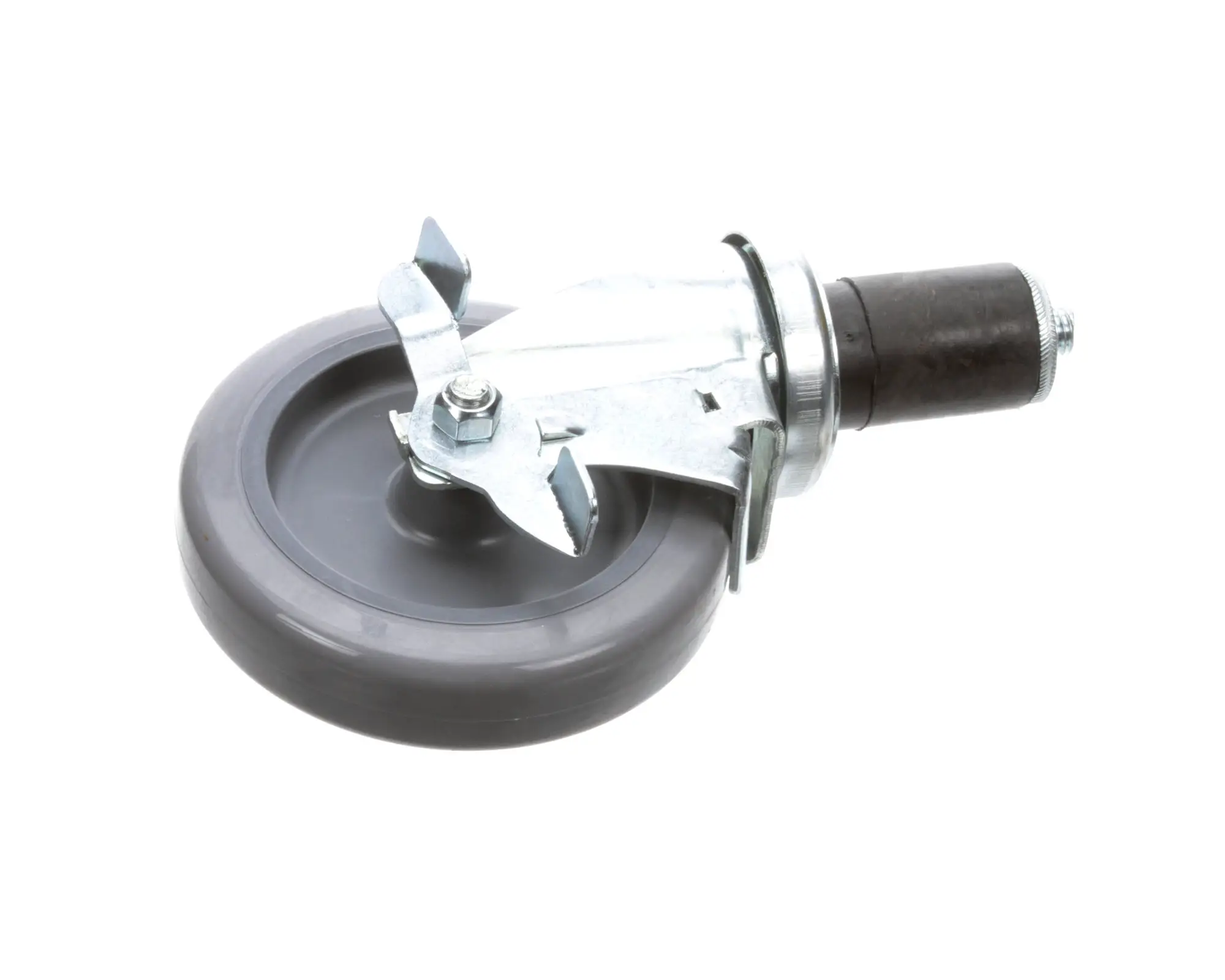Ayr King B240 Caster, Swivel Stem, 5" with Brake, Each